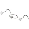 Clous de piercing de nez 20 g couleur titanée - Lot de 3