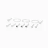 Clous d’oreilles assortis sorcière Halloween - Lot de 6