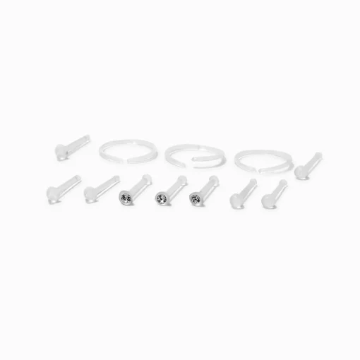 Clous d’oreilles assortis sorcière Halloween - Lot de 6