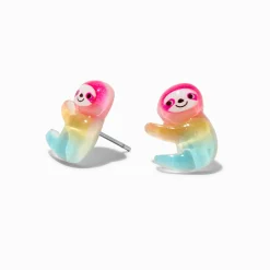Clous d’oreilles paresseux arc-en-ciel