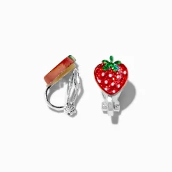 Clous d'oreilles à clip fraise
