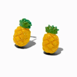 Clous d'oreilles ananas bombés