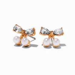 Clous d'oreilles cerises perle d'imitation