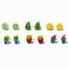 Clous d'oreilles fast food pailletés - Lot de 6