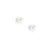 Clous d'oreilles perle d'imitation blanche 6MM