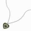 Collier à pendentif cœur battant d'humeur