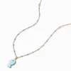 Collier à pendentif poisson bleu