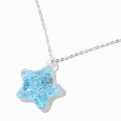 Collier à pendentif étoile bleu Claire's Club