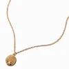Collier avec mini pendentif cadenas couleur dorée