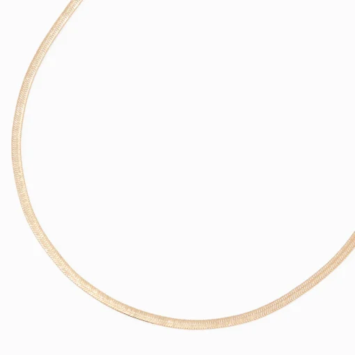 Collier chaîne serpent couleur dorée