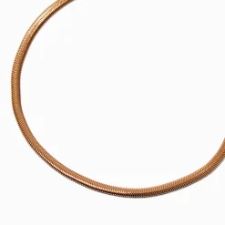 Collier de chaîne serpent couleur dorée