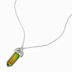 Collier d'humeur à pendentif en strass