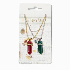 Collier en strass Gryffondor et Serpentard Harry Potter™ - Lot de 2