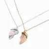 Colliers à pendentif cœur fendu mère fille - Lot de 2