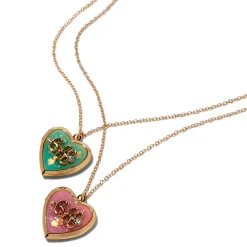 Colliers à pendentif médaillon changeant de couleur UV « BFF » Best Friends - Lot de 2