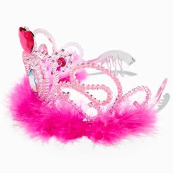 Couronne cœur rose vif Claire's Club