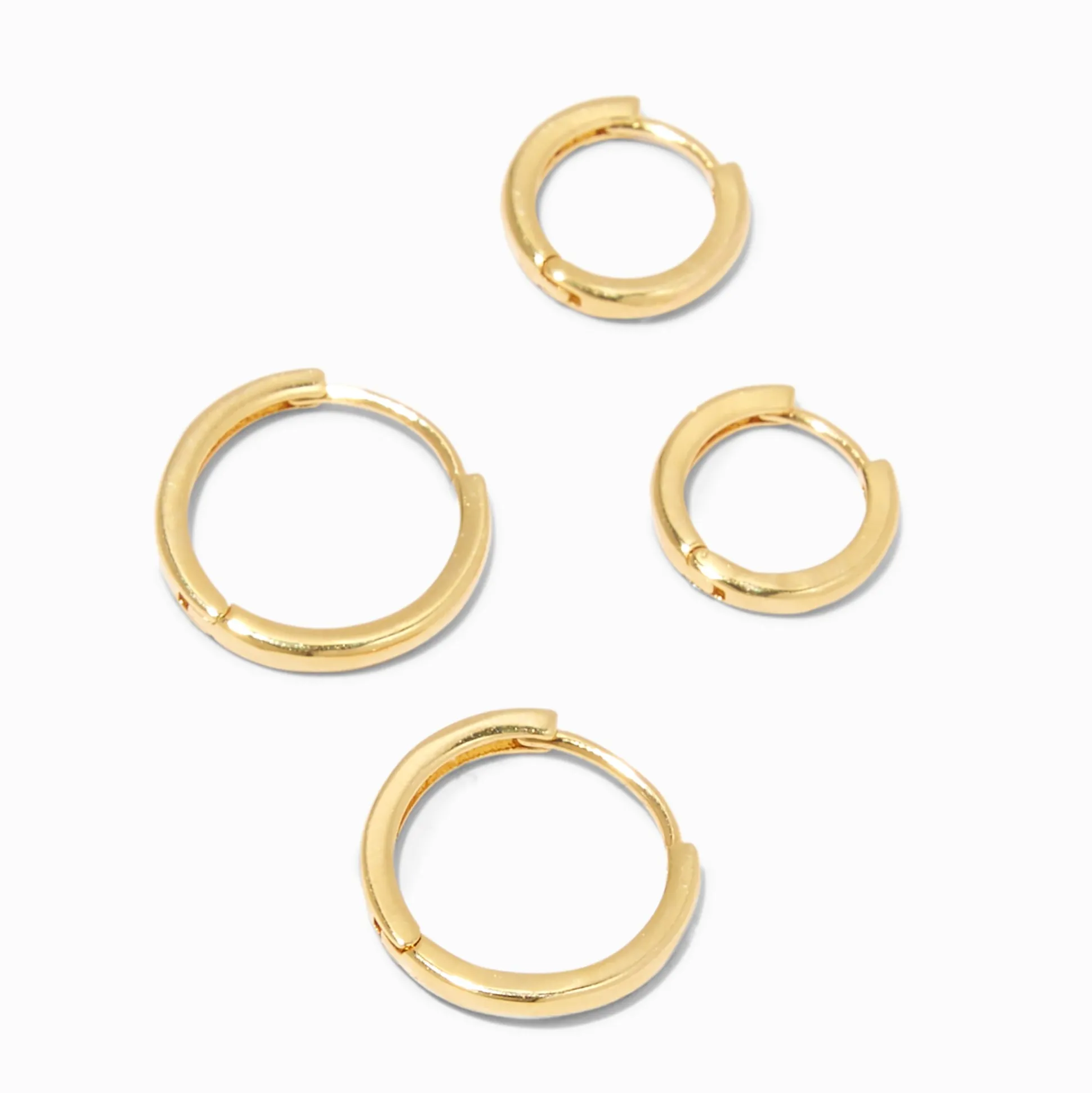 Créoles 8 et 12 mm couleur doré jaune C LUXE by Claire’s - Lot de 2