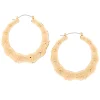 Créoles bambou 60 mm couleur dorée