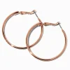 Créoles 40 mm couleur doré rose