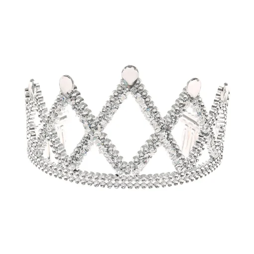 Diadème en filigrane et strass couleur argentée Claire's Club