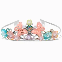Diadème perle d'imitation florale et papillon Claire's Club