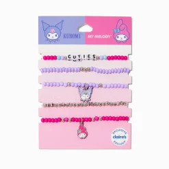 Ensemble de bracelets My Melody™ et Kuromi™ en exclusivité chez Claire's Sanrio® - Lot de 5