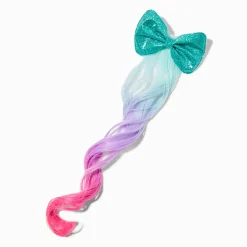 Extension de cheveux synthétiques avec nœud bijoux dégradé Claire's Club
