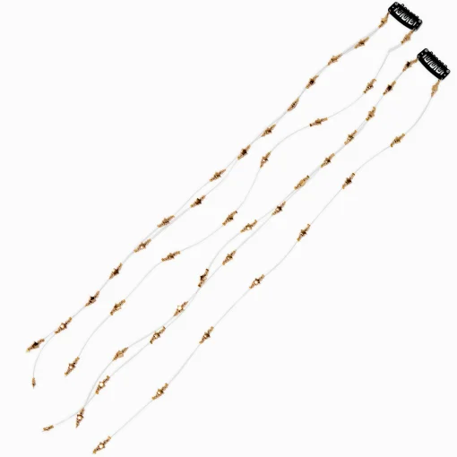 Extensions à clip étoile couleur dorée - Lot de 2