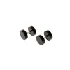 Faux écarteurs d'oreilles 1,2 mm noirs
