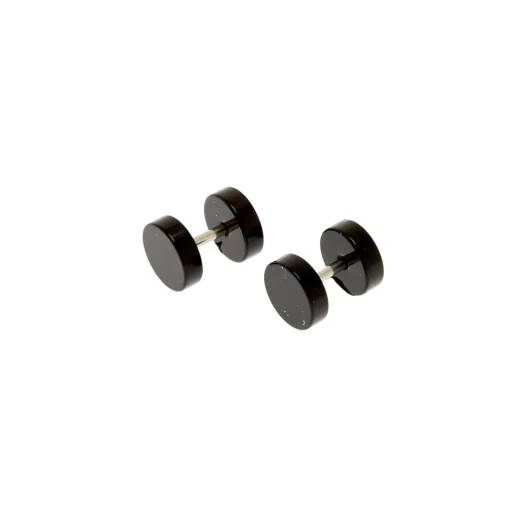 Faux écarteurs d'oreilles 1,2 mm noirs