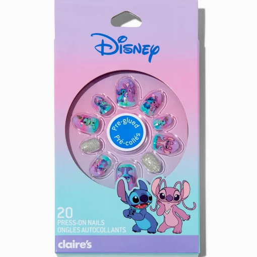 Faux ongles autocollants stiletto BFF en exclusivité chez Claire’s Disney Stitch - Lot de 20