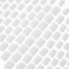Faux ongles vegan carrés nuages blancs - Lot de 100