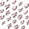 Faux ongles vegan en amande tourbillon noirs et violets - Lot de 24