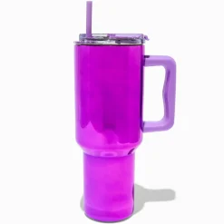 Gobelet à anse en acier inoxydable violet chromé