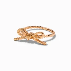 Gold-tone Bow Ring