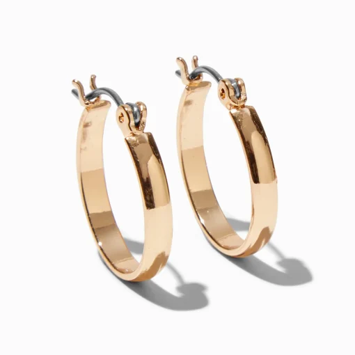 Gold-tone 15mm Hoops