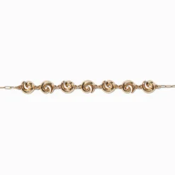 Gold-tone Swirl Choker Necklace