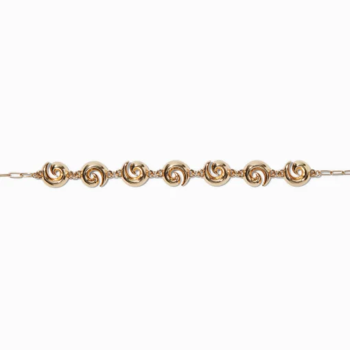 Gold-tone Swirl Choker Necklace