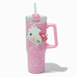 Hello Kitty® Claire's Exclusive Pink Stainless Steel Handled Tumbler