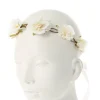 Joli bandeau floral couleur crème