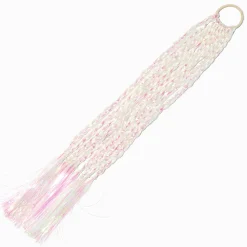 Élastique avec mèches de cheveux synthétiques iridescentes