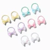 Élastiques à nœud à pois pastel Claire's Club - Lot de 10