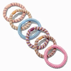 Élastiques arc-en-ciel pastel - Lot de 6