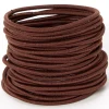 Élastiques de luxe marron - Lot de 30