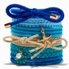 Élastiques front de mer bleus - Lot de 12
