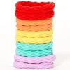 Élastiques nid d'abeille arc-en-ciel pastel Claire's Club - Lot de 10