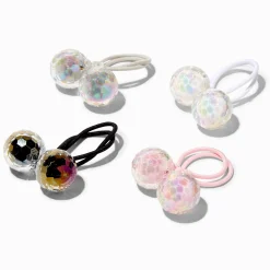 Élastiques perlés avec perles d'imitation irisées décalées Claire's Club - Lot de 4