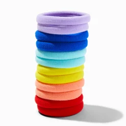 Élastiques roulés arc-en-ciel Claire's Club - Lot de 10
