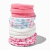 Élastiques roulés motifs papillons - Lot de 12