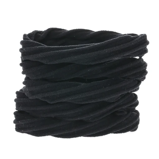 Lot de 5 élastiques à cheveux torsadés noirs